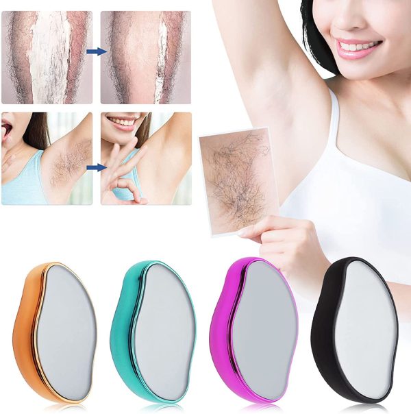 Crystal Hair Remover Stone - Painless & Reusable Epilator for Men & Women