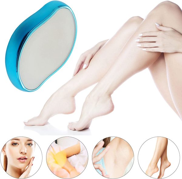 Crystal Hair Remover Stone - Painless & Reusable Epilator for Men & Women