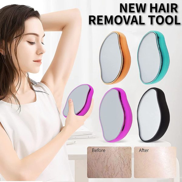 Crystal Hair Remover Stone - Painless & Reusable Epilator for Men & Women