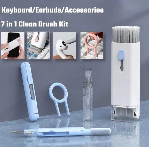 7-in-1 Headset & Keyboard Cleaning Kit | Multi-Functional Brush & Pen Cleaner for Earphones, Mobile, and Digital Devices