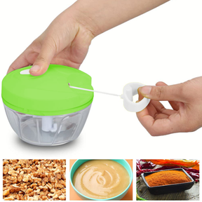 Speedy Chopper Manual Food Processor – Chop, Blend & Mix Vegetables, Fruits, Nuts & More